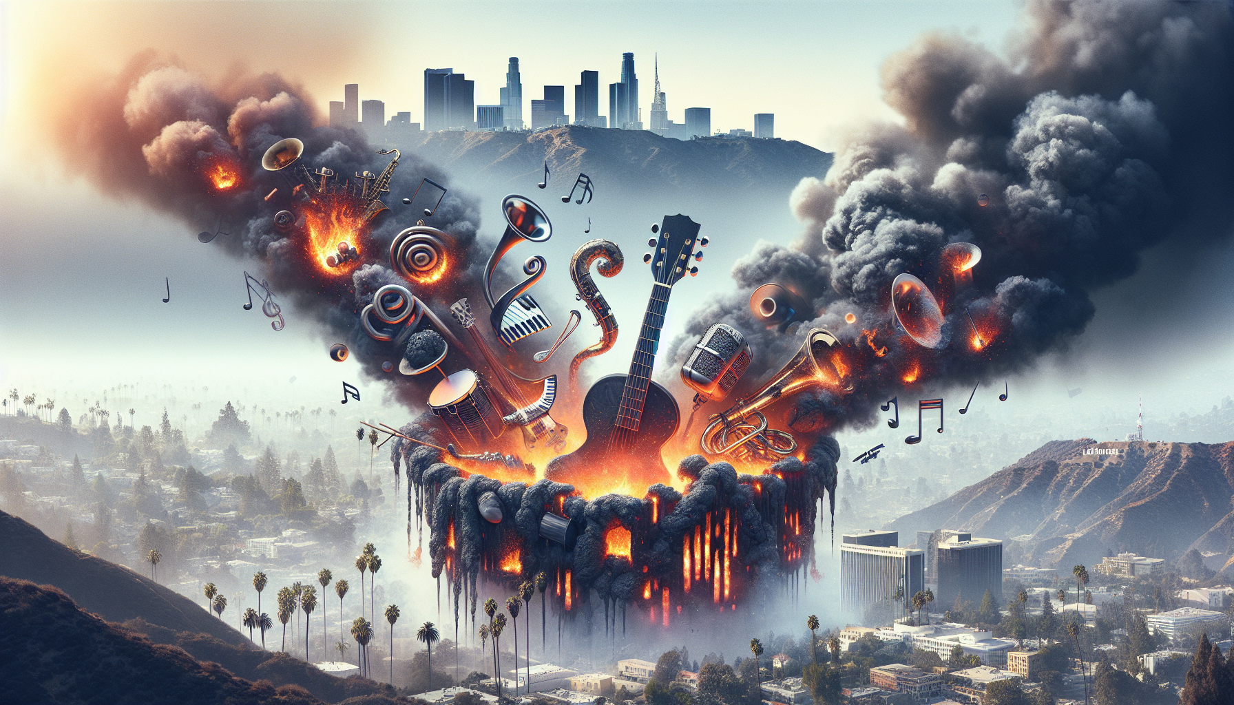 "Reverberations of Embers: The Devastating Impact of Wildfires on LA's Music Community"